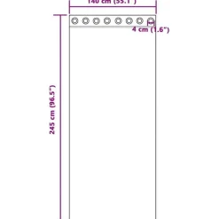 vidaXL Gordijnen met ringen - Donkerroze - 140x245 cm - Fluweel - 2 Stuks Discount