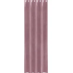 vidaXL Gordijnen met ringen - Donkerroze - 140x245 cm - Fluweel - 2 Stuks Discount