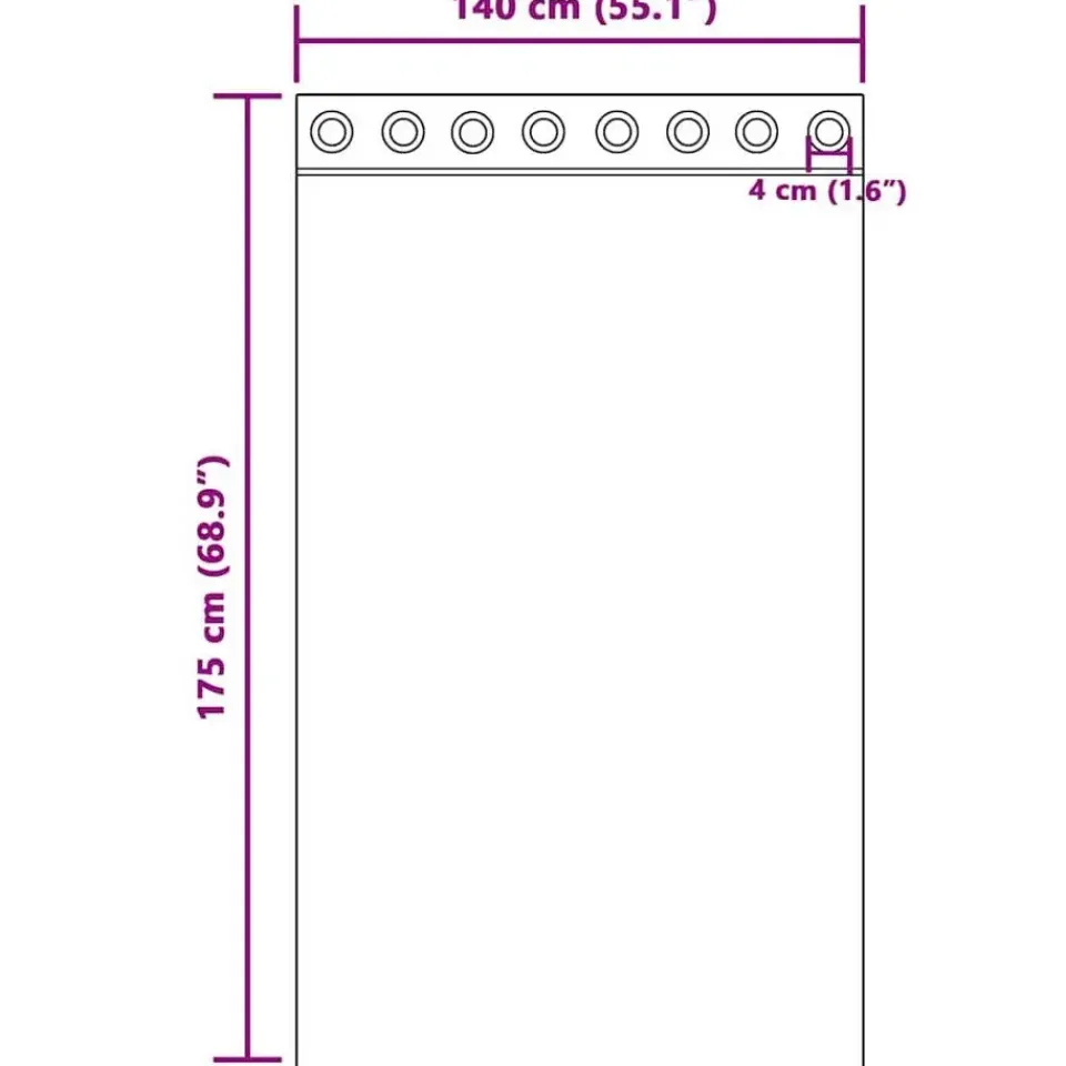 vidaXL Gordijnen met ringen - Verduisterend - Zwart Fluweel - 140x175 cm - 2 St. Online