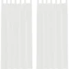vidaXL Gordijnen van voile met lussen - Wit - 140x245 cm - Stof - 2 Stuks Online