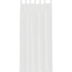 vidaXL Gordijnen van voile met lussen - Wit - 140x245 cm - Stof - 2 Stuks Online