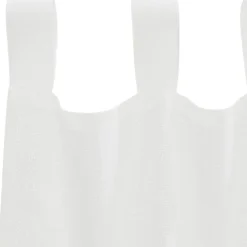 vidaXL Gordijnen van voile met lussen - Wit - 140x245 cm - Stof - 2 Stuks Online