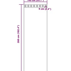 vidaXL Gordijnen van voile met ringen - Wit - 140x260 cm - Stof - 2 Stuks Best