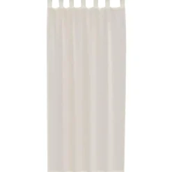 vidaXL Gordijnen van voile met lussen - Crème - 140x245 cm - Stof - 2 Stuks New