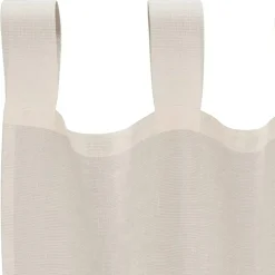 vidaXL Gordijnen van voile met lussen - Crème - 140x245 cm - Stof - 2 Stuks New