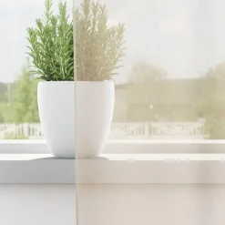 vidaXL Gordijnen van voile met lussen - Crème - 140x225 cm - Stof - 2 Stuks Online