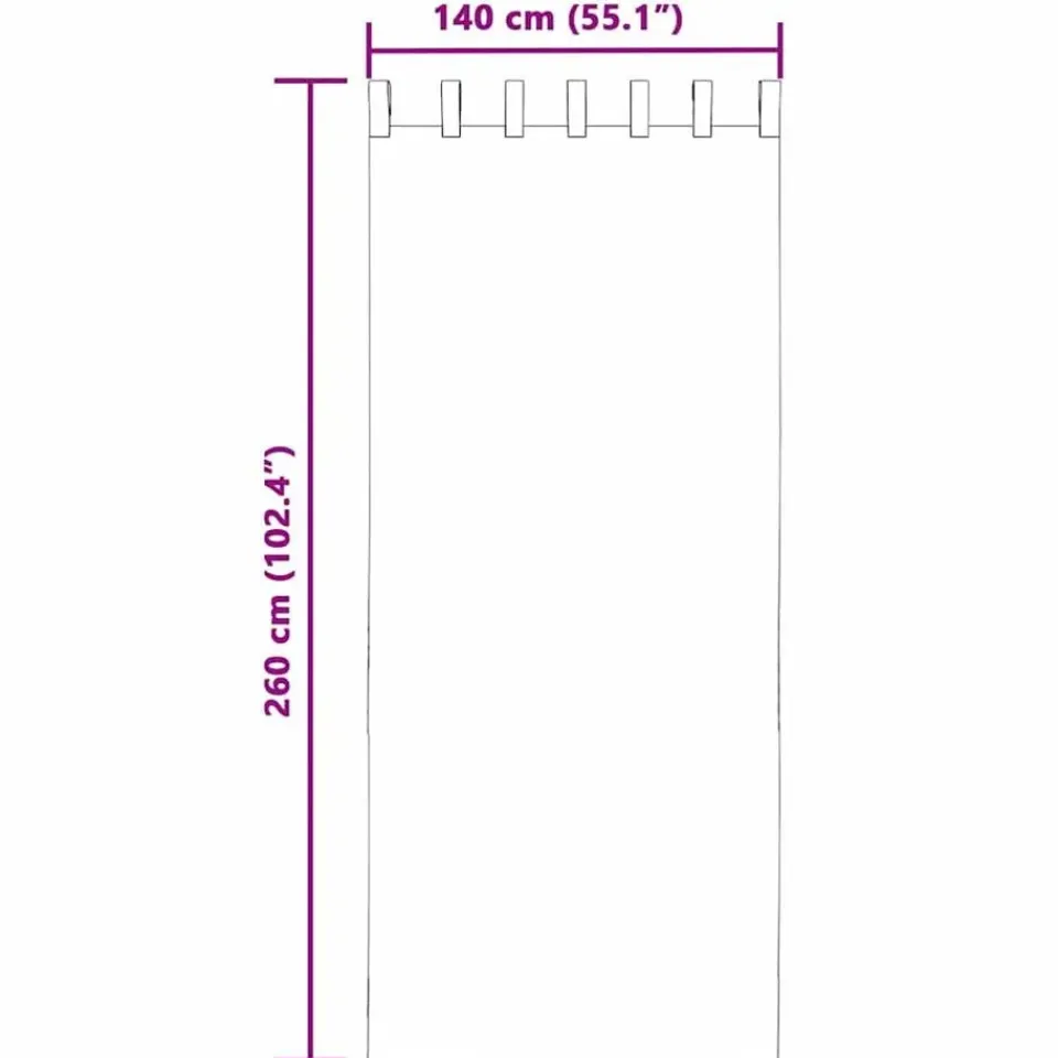 vidaXL Gordijnen van voile met lussen - Lichtroze - 140x260 cm - Stof - 2 Stuks New