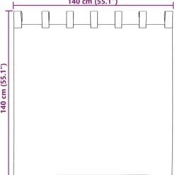 vidaXL Gordijnen van voile met lussen - Roze - 140x140 cm - Stof - 2 Stuks Hot