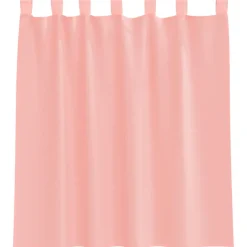 vidaXL Gordijnen van voile met lussen - Roze - 140x140 cm - Stof - 2 Stuks Hot