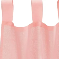 vidaXL Gordijnen van voile met lussen - Roze - 140x245 cm - Stof - 2 Stuks Online