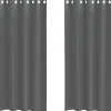vidaXL Gordijnen van voile met ringen - Donkergrijs - 140x225 cm - Stof - 2 St. Hot