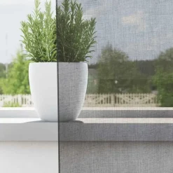 vidaXL Gordijnen van voile met ringen - Donkergrijs - 140x225 cm - Stof - 2 St. Hot