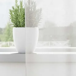 vidaXL Gordijnen van voile met ringen - Wit - 140x245 cm - Stof - 2 Stuks Outlet