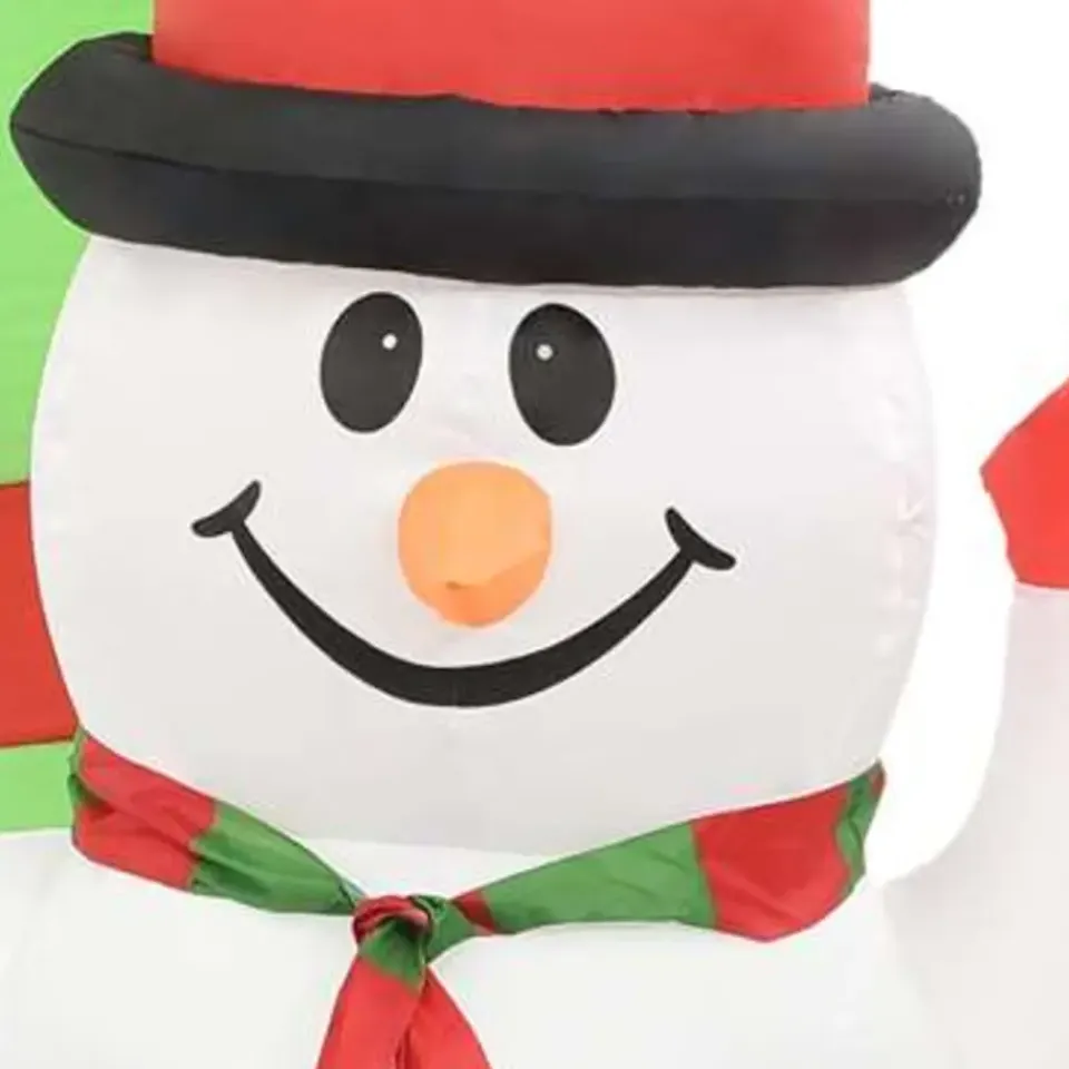 vidaXL Kerstboog kerstman en sneeuwpop opblaasbaar LED 223 cm Discount