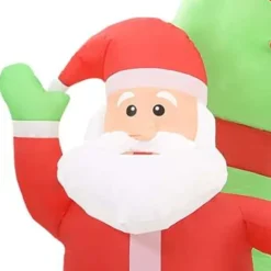 vidaXL Kerstboog kerstman en sneeuwpop opblaasbaar LED 223 cm Discount