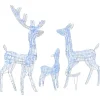 vidaXL Kerstversiering rendierfamilie 300 LED's blauw acryl Discount