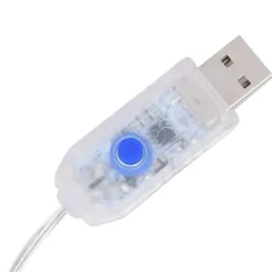 vidaXL Kerstversiering rendierfamilie 300 LED's blauw acryl Discount