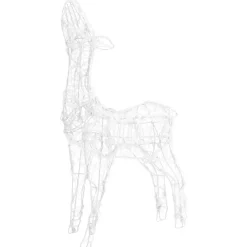 vidaXL Kerstversiering rendierfamilie 300 LED's blauw acryl Discount