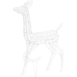 vidaXL Kerstversiering rendierfamilie 300 LED's meerkleurig acryl Best