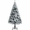 vidaXL Kunstkerstboom met sneeuw 120 cm groen Discount