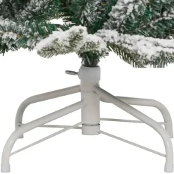 vidaXL Kunstkerstboom met scharnieren en sneeuw 150 cm New