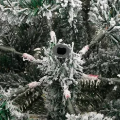 vidaXL Kunstkerstboom met scharnieren en sneeuw 150 cm New