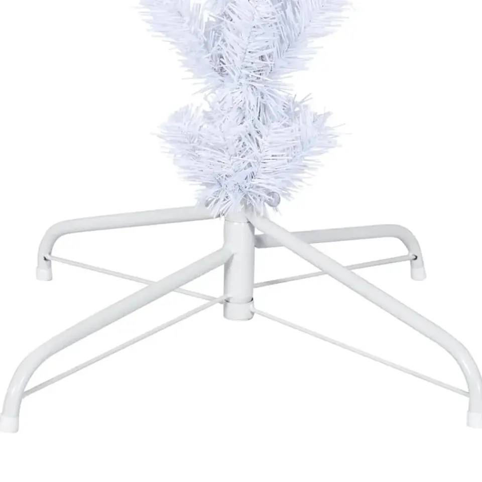 vidaXL Kunstkerstboom met standaard omgekeerd 210 cm wit Best