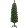 vidaXL Kunstkerstboom met standaard smal 120 cm PVC groen Clearance