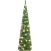 vidaXL Kunstkerstboom pop-up 50 LED's 120 cm groen New