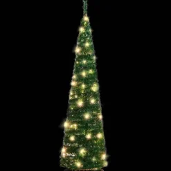 vidaXL Kunstkerstboom pop-up 50 LED's 120 cm groen New
