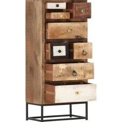 vidaXL Ladekast 45x30x105 cm massief gerecycled hout