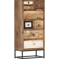 vidaXL Ladekast 45x30x105 cm massief gerecycled hout