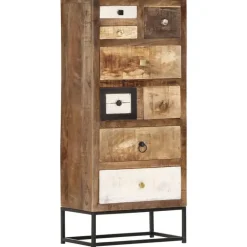 vidaXL Ladekast 45x30x105 cm massief gerecycled hout