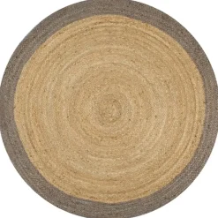 vidaXL Rond Tapijt – Grijs Jute – Ø150 cm – Duurzaam & Natuurlijk Best