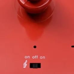 vidaXL Straatlantaarn met kerstman 81x40x188 cm PVC zwart en rood New