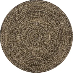 vidaXL Tapijt – Zwart Jute – Tijdloos Design – Natuurlijk Gevlochten