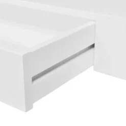 vidaXL Wandschap - met lade - zwevend - MDF - wit Discount