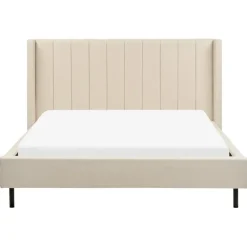 Beliani VILETTE - Tweepersoonsbed - Beige - 160 x 200 cm - Bouclé Online