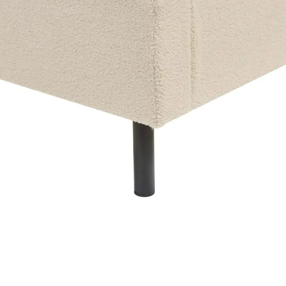 Beliani VILETTE - Tweepersoonsbed - Beige - 160 x 200 cm - Bouclé Online