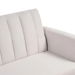 Beliani VIMMERBY - Slaapbank - Beige - Polyester Best