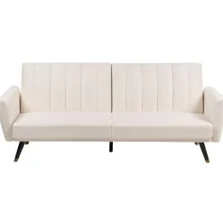 Beliani VIMMERBY - Slaapbank - Lichtbeige - Polyester Hot