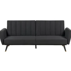 Beliani VIMMERBY - Slaapbank - Zwart - Polyester Outlet