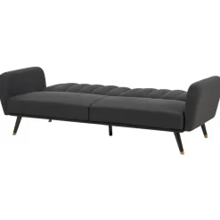 Beliani VIMMERBY - Slaapbank - Zwart - Polyester Outlet