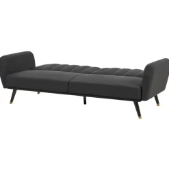 Beliani VIMMERBY - Slaapbank - Zwart - Polyester Outlet