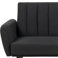 Beliani VIMMERBY - Slaapbank - Zwart - Polyester Outlet