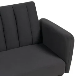 Beliani VIMMERBY - Slaapbank - Zwart - Polyester Outlet