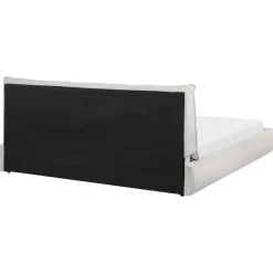 Beliani VINAY - Tweepersoonsbed - Beige - 180 x 200 cm - Corduroy Sale