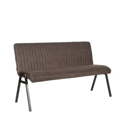 LABEL51 Vine Interior Eetkamerbank Paisley Antraciet Microvezel 145x62x86 Best