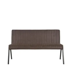 LABEL51 Vine Interior Eetkamerbank Paisley Antraciet Microvezel 145x62x86 Best