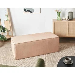 Leen Bakker VINITA - Poef - Beige - Corduroy Best